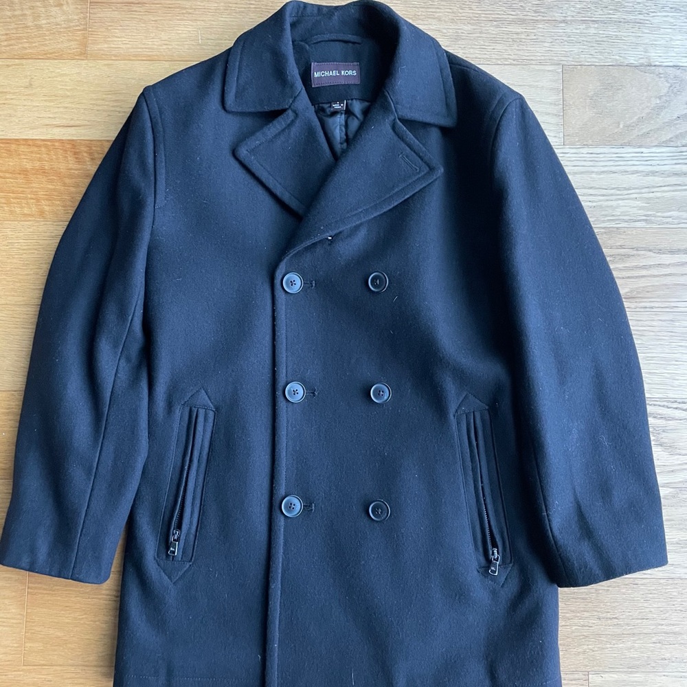 Michael Kors - Black Pea-Coat - Small